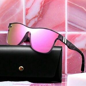Pink Violet Lenses Sunglasses